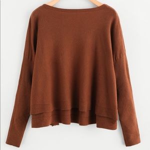 Soft High Low Dolman Sweater